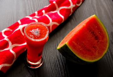 Un smoothie à la pastèque