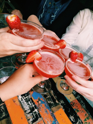 Image d'une boisson aux fraises'