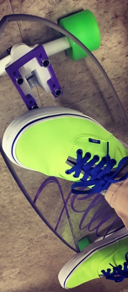 Chaussures vertes rideuse